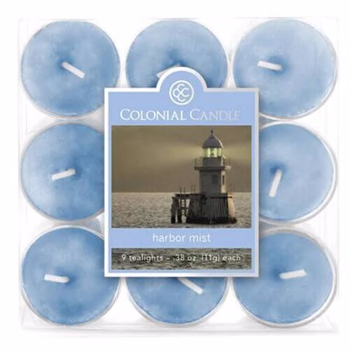 cc0109-9205594ffd786776 Colonial Candle Harbor Mist 9 Teelichte