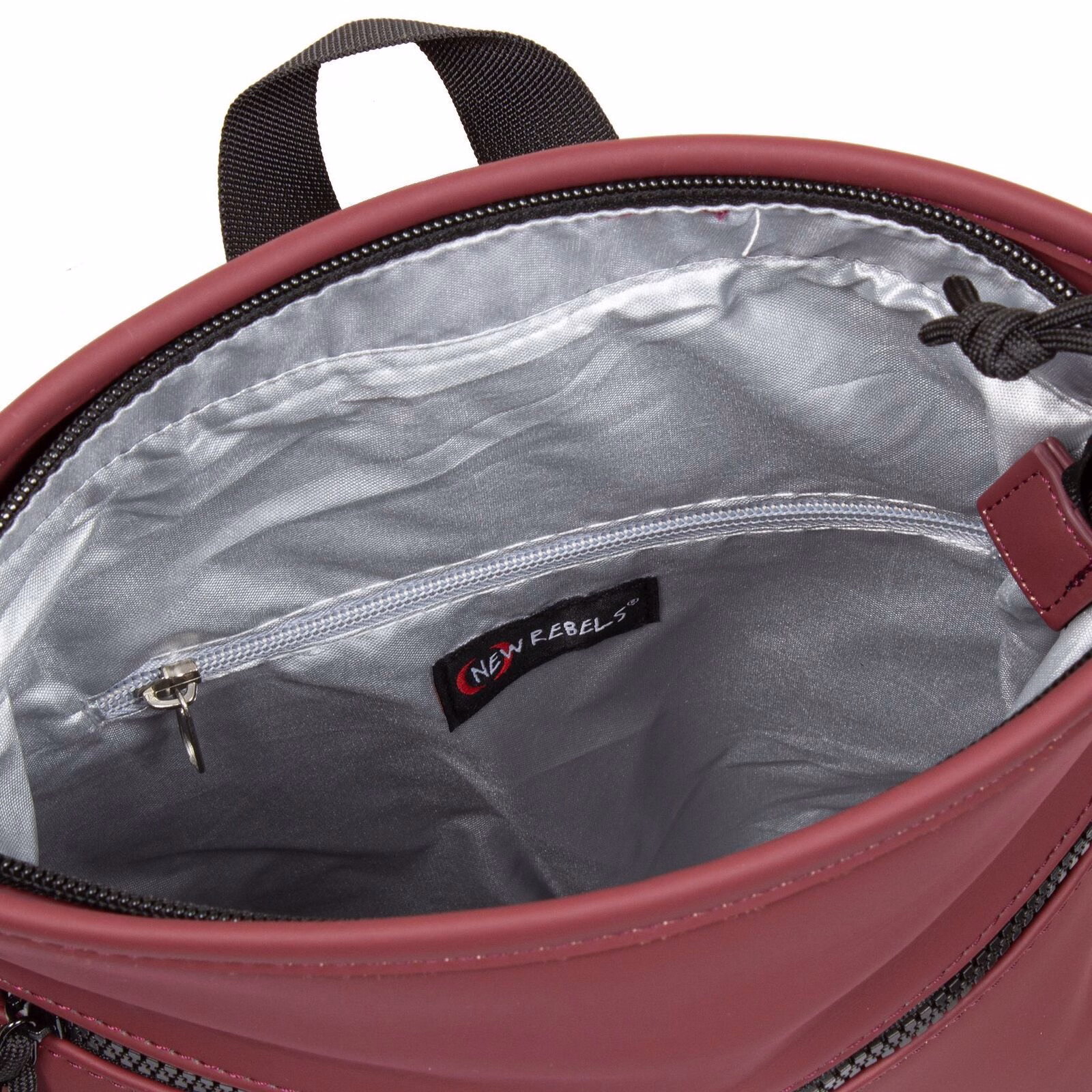 1QsSNQyw Mart - Los Angeles Rolltop Mini Rucksack burgund