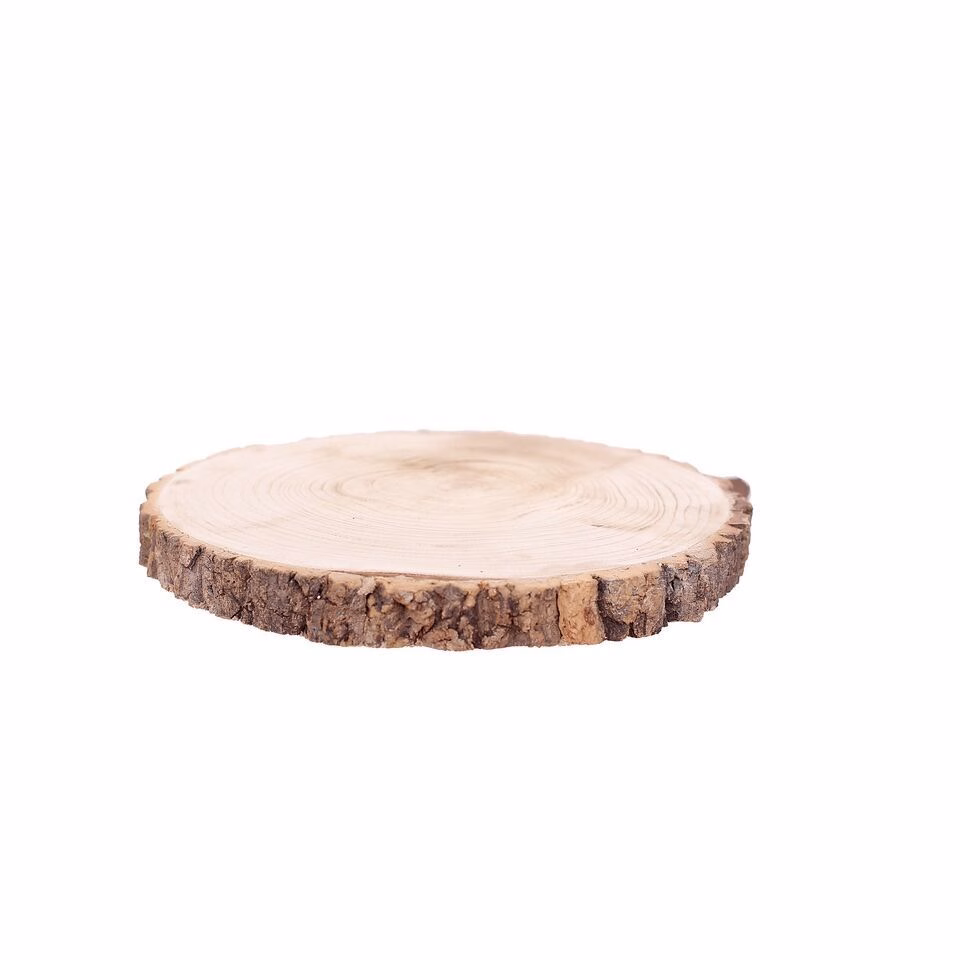 Deko Holzplatte natur 37cm