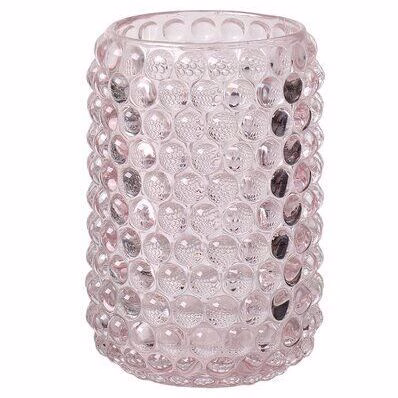 Jaquard Windlicht rosa L