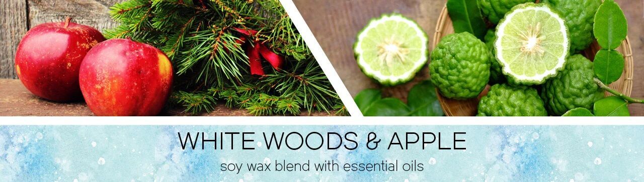 White Woods & Apple 411g (3-Docht)