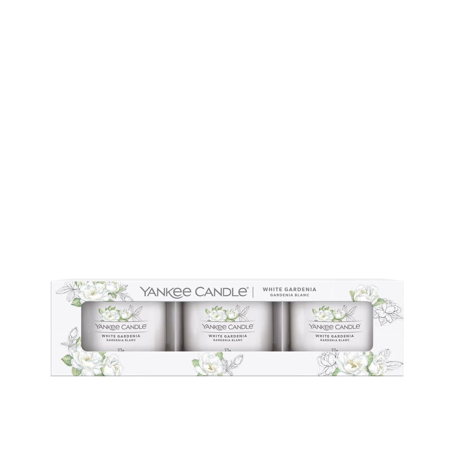 Signature-Filled-Votive_3-Pack_White-Gardenia1 White Gardenia 37g Glasvotivkerze 3er Pack