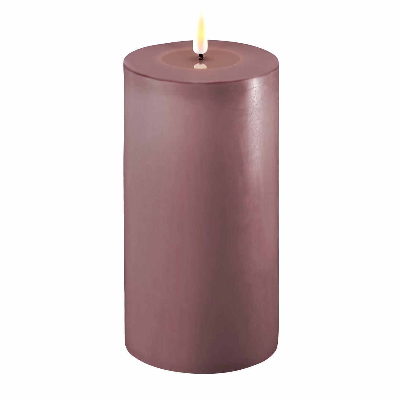 2021-RF-0158 Stumpenkerze LED helles lila 10 x 20cm