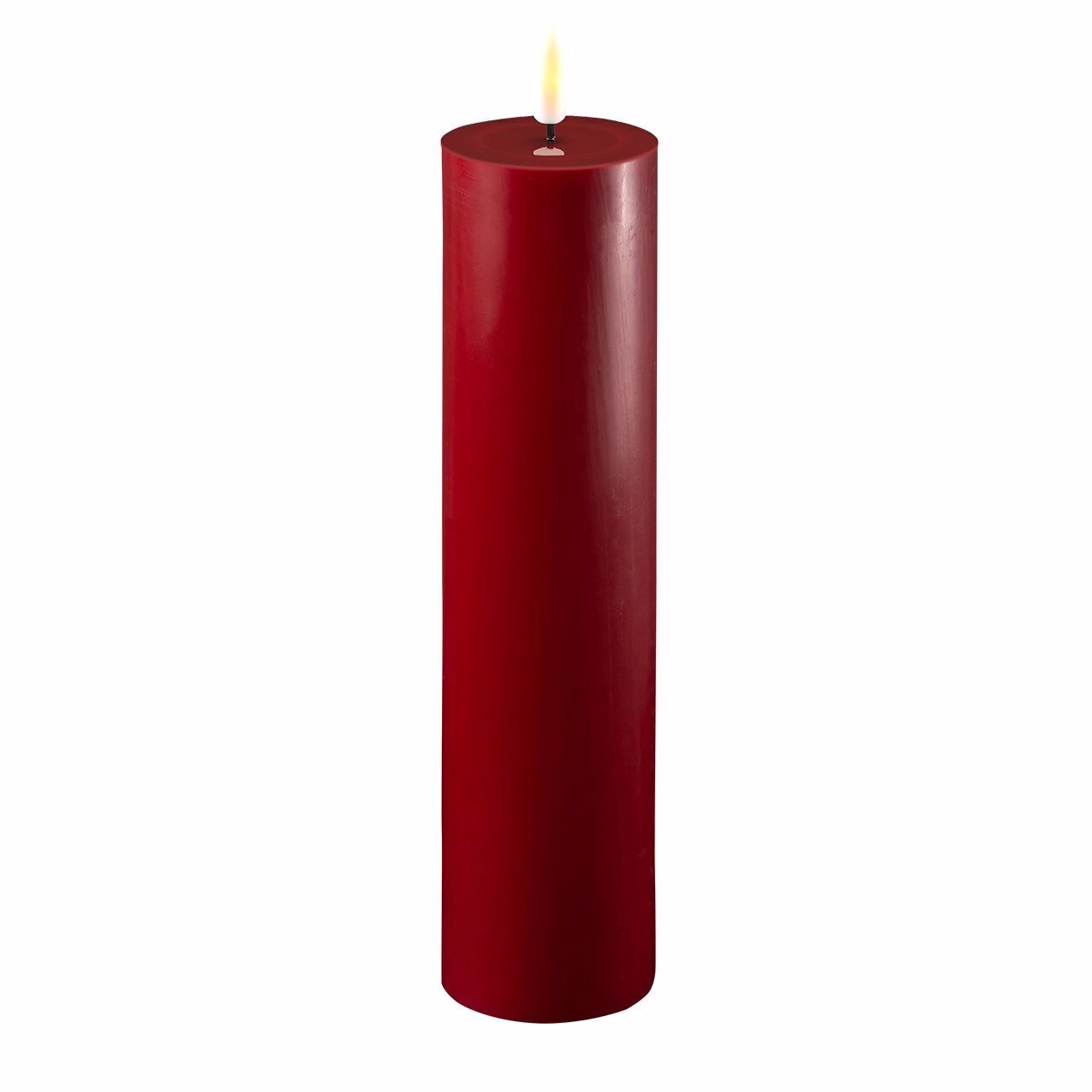 Stumpenkerze LED bordeaux 5 x 20cm