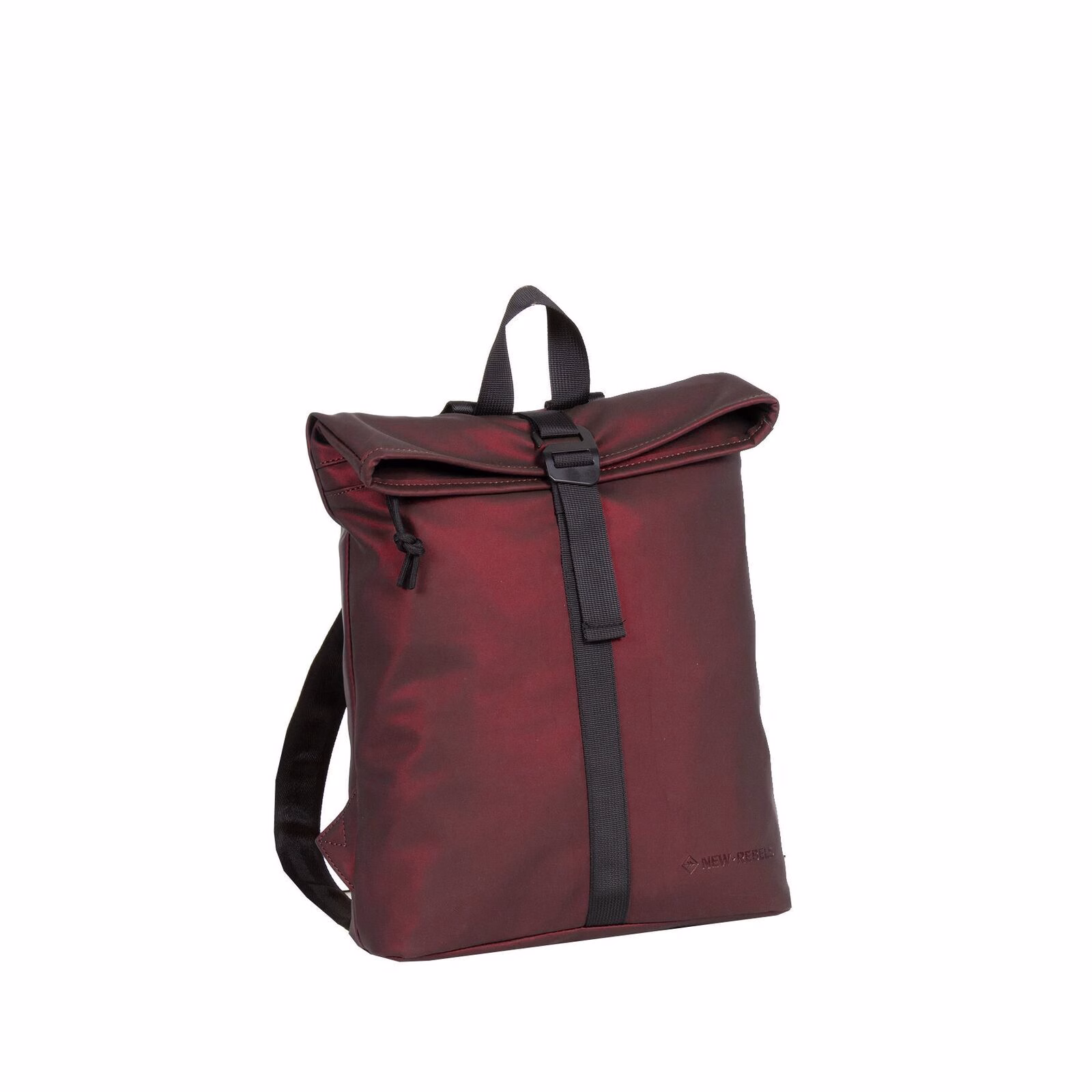 Mart - Los Angeles Rolltop Mini Rucksack burgund metallic