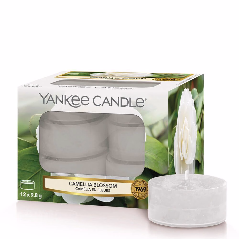1651498E Camellia Blossom 12 St.Teelichte von Yankee Candle