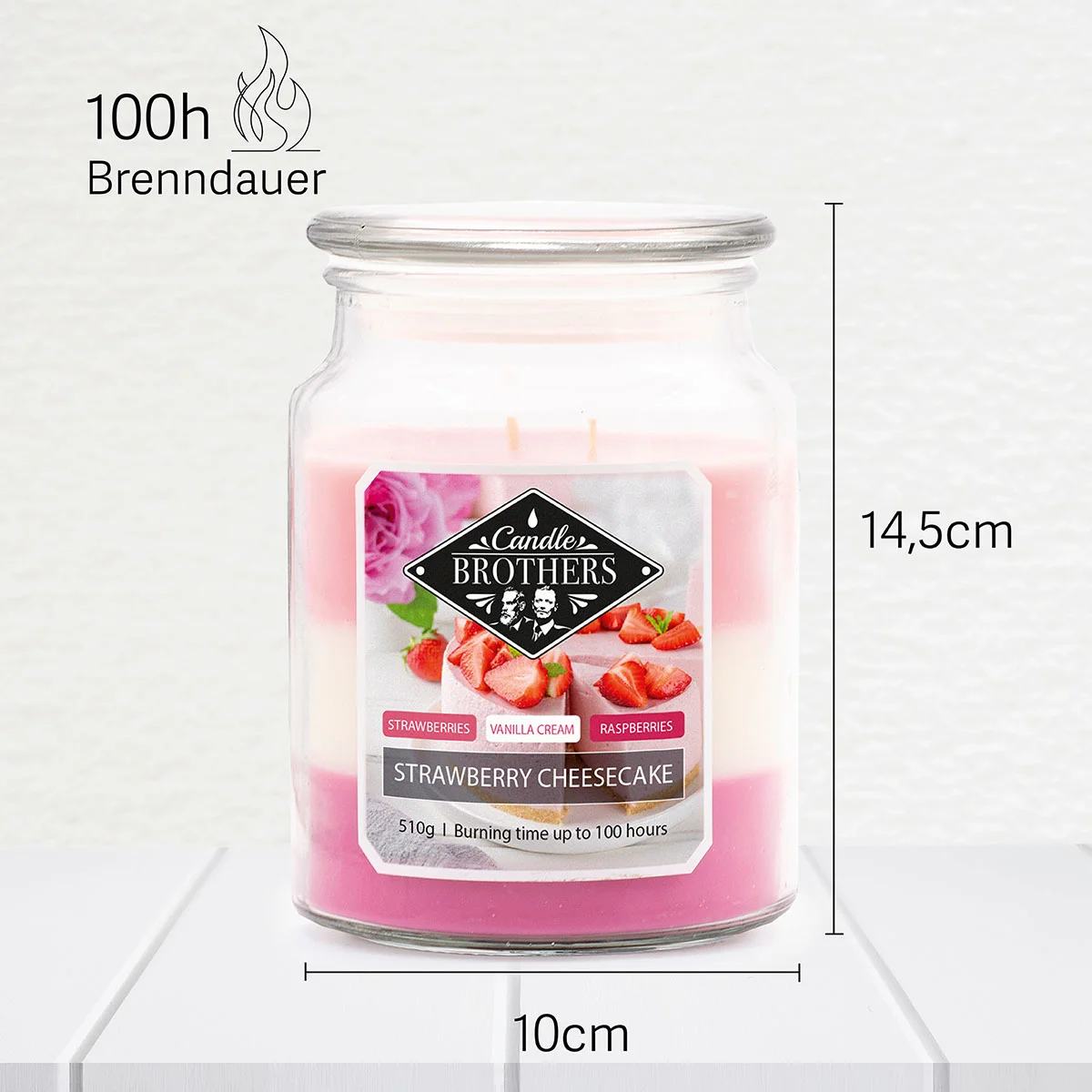 Strawberry Cheesecake 510g Candle Brothers Duftkerze Strawberry Cheesecake 510g Candle Brothers Duftkerze