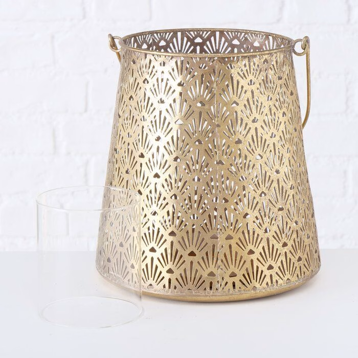 Windlicht Set Ember 2tlg. gold