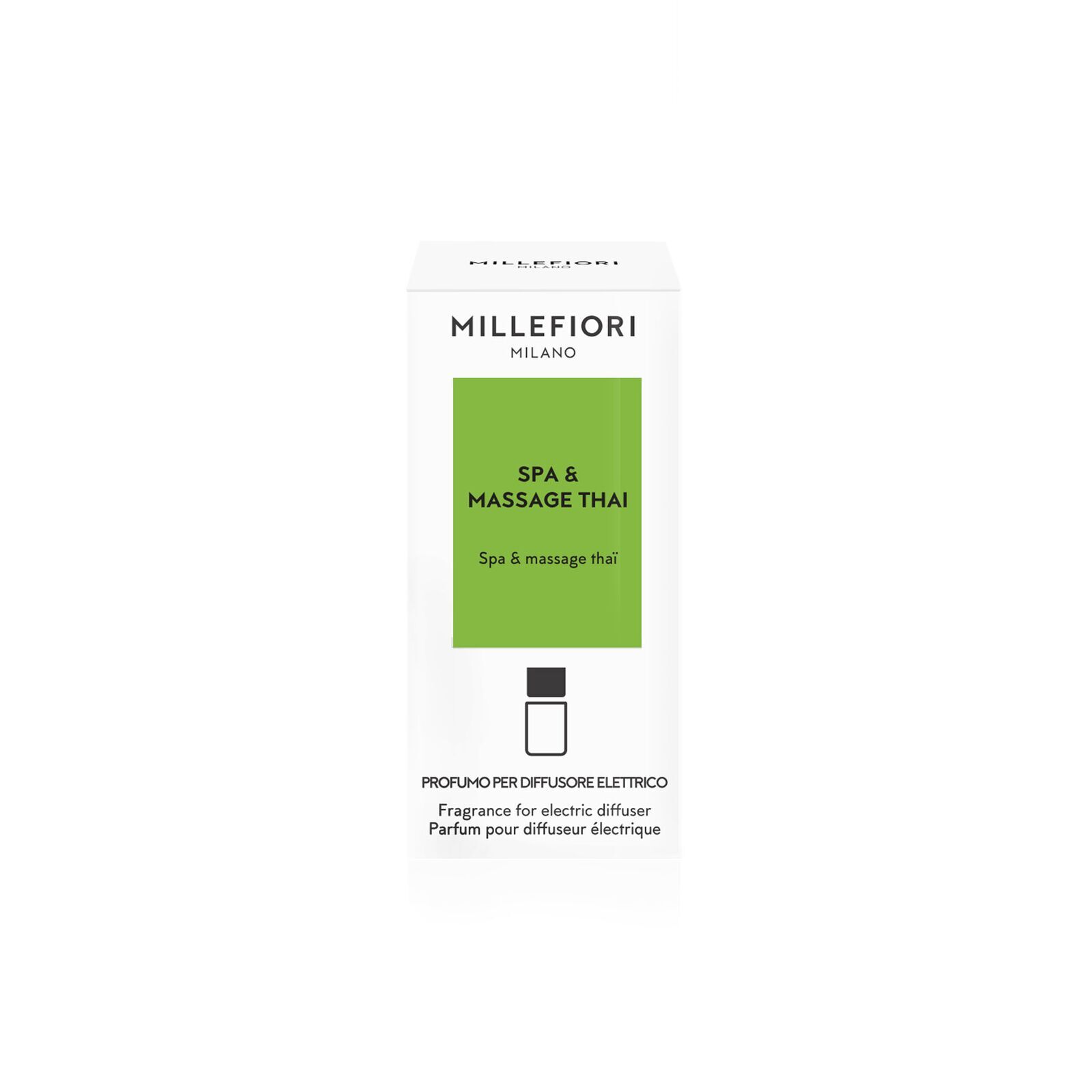 Spa & Massage Thai - Nachfüller für Millefiori Steckdosen Diffuser Seite, Text