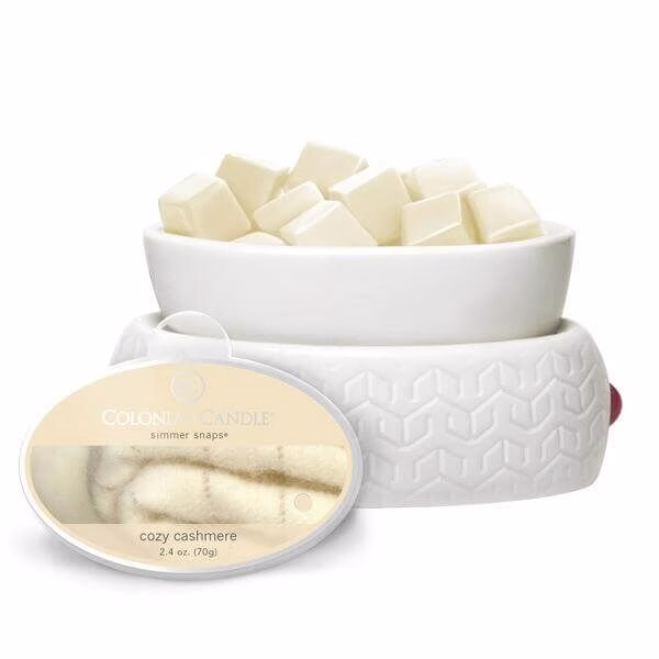 Colonial Candle Cozy Cashmere Simmer Snaps 70g