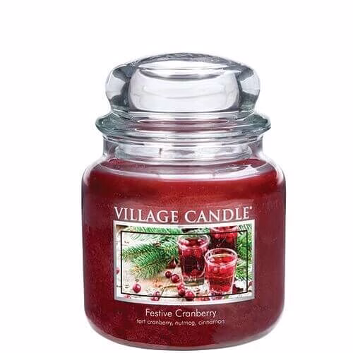 106316840 Village Candle Festive Cranberry 453g