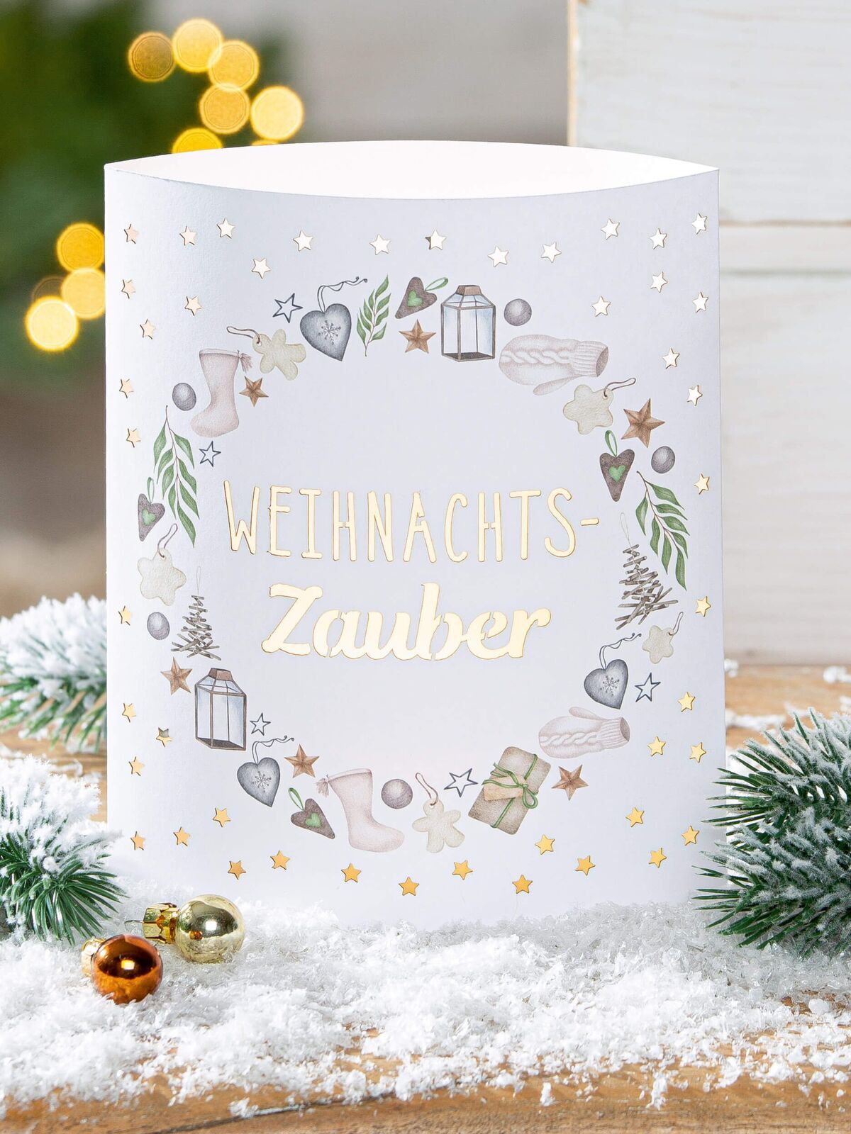 Tischleuchte Formata Papier weiß