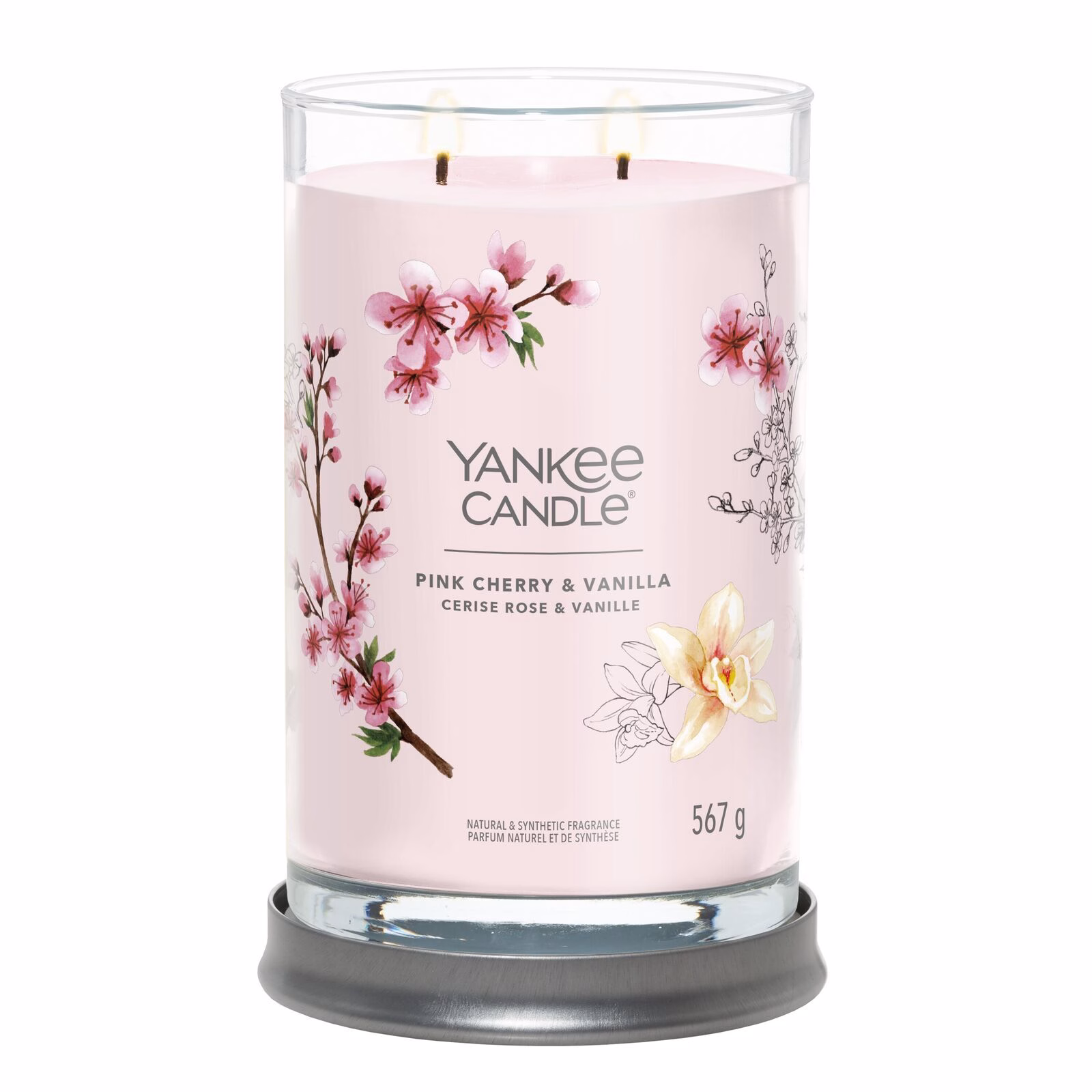 Pink Cherry & Vanilla Signature Large Tumbler 567g 2-Docht
