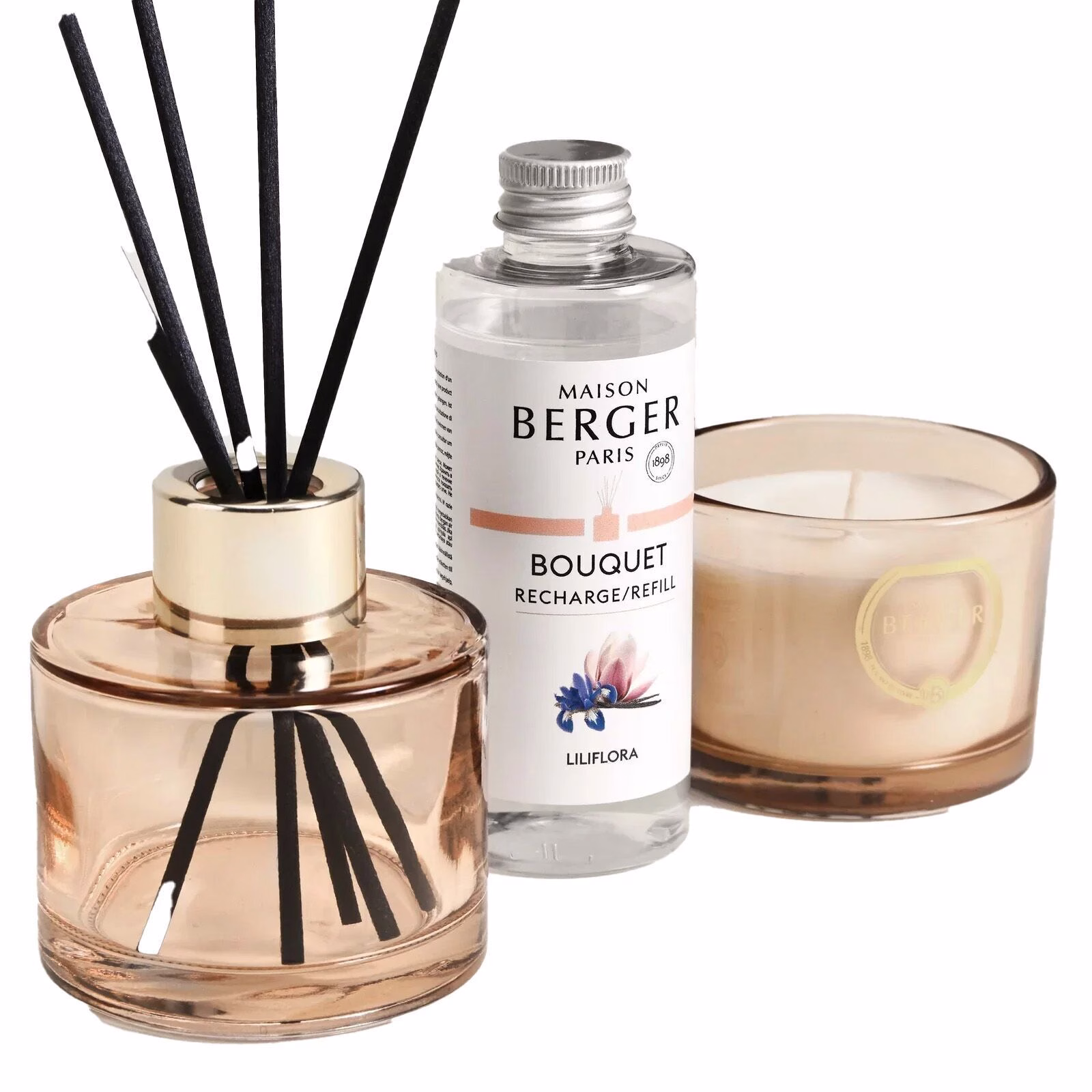 Bolero - Liliflora Raumduft Set Diffuser + Duftkerze