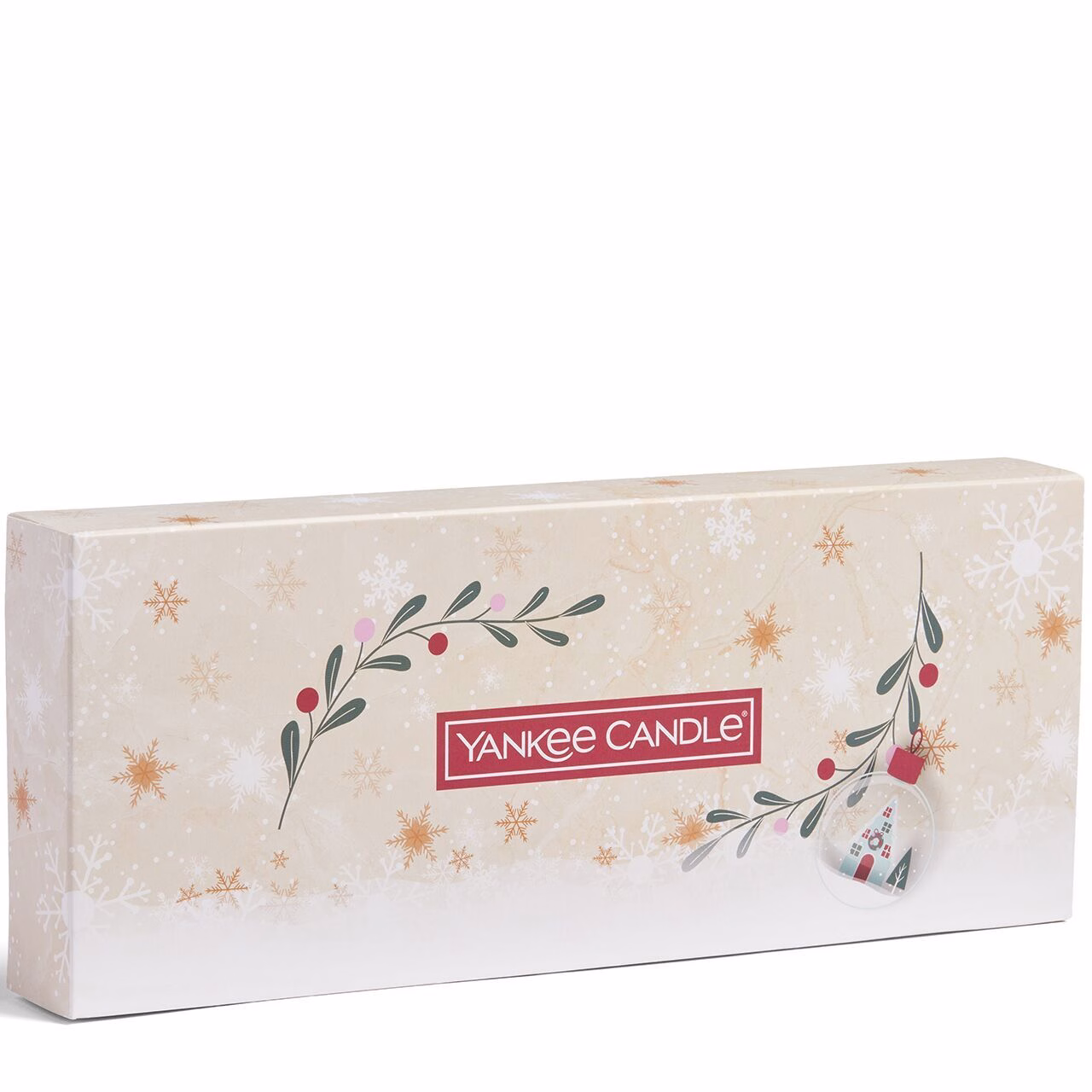 10 Teelichter mit Halter Geschenkset Weihnachten "Snow Globe Wonderland"