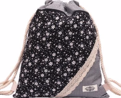 Northlux Patchwork Turnbeutel 177-056 (Black Florals)
