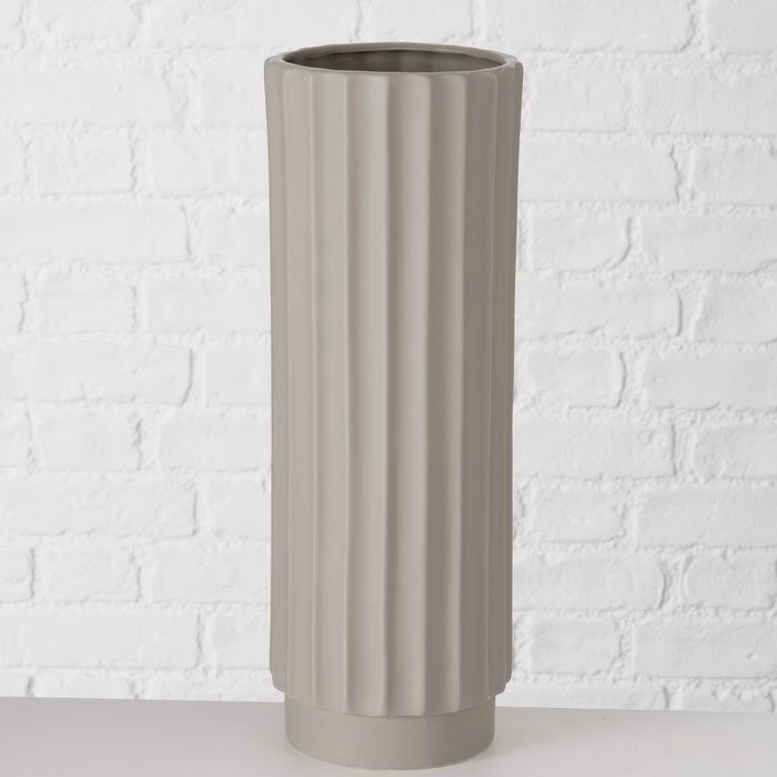 Vase Vianello Keramik hellgrau