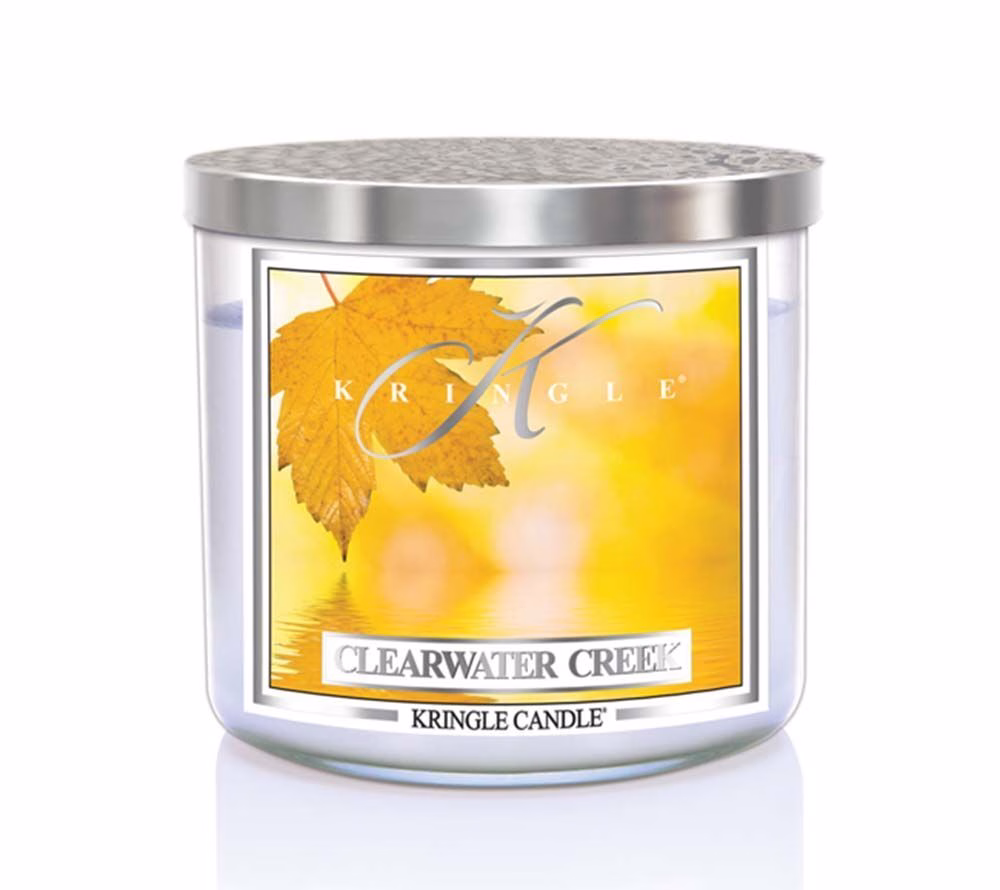 kringle_candle_clearwater_creek_silver_lid_american_heritage Clearwater Creek 396g Tumbler 3-Docht