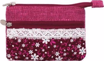 Patchwork Geldbörse (Navy Rose 047)