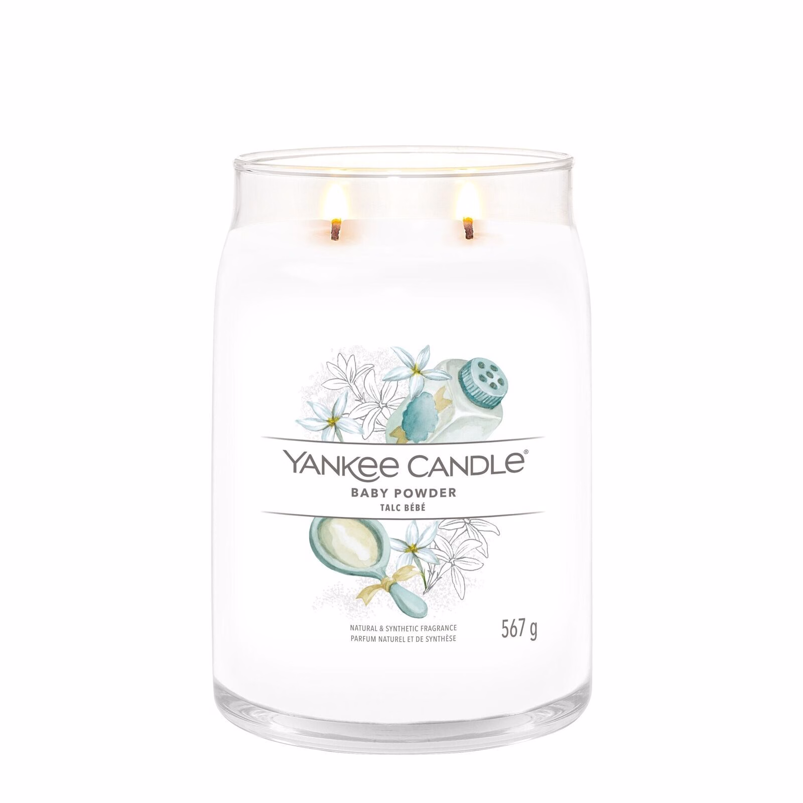 Baby Powder Signature Large Jar 567g 2-Docht