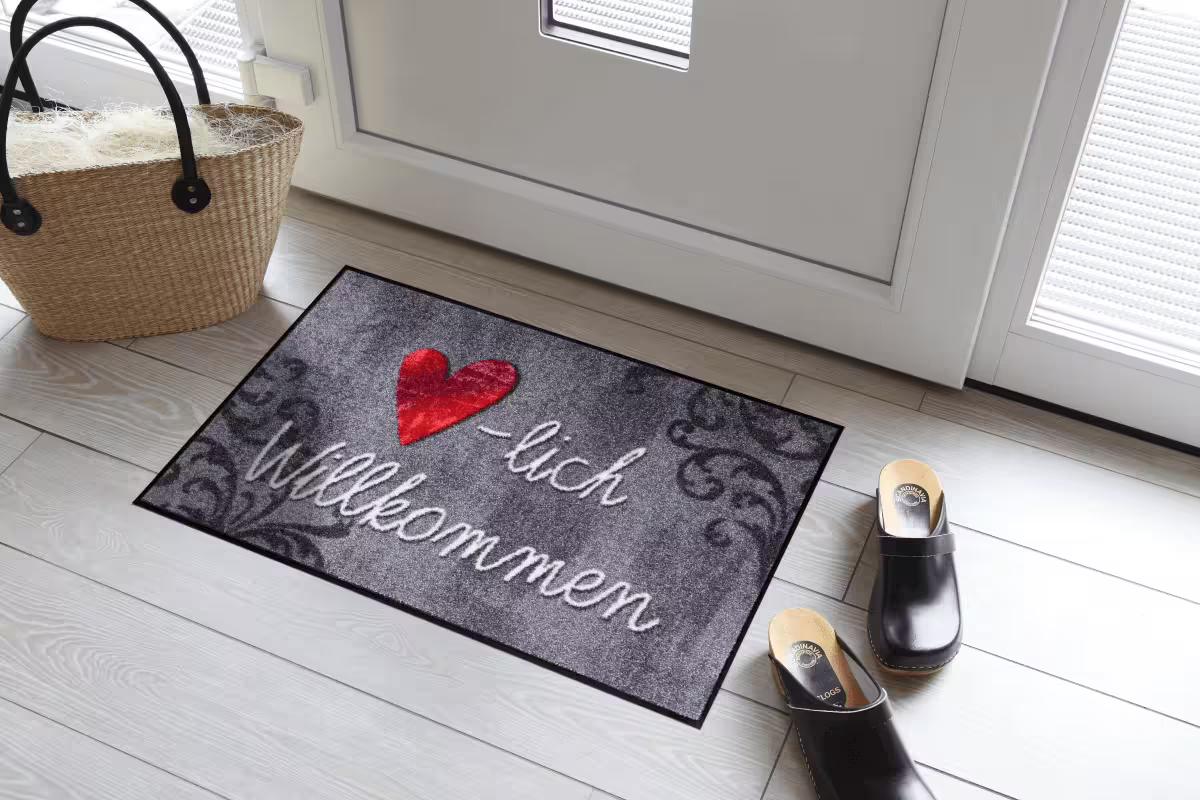 sld1252-050x075_herzlich-aquarell_m1 Wohnmatte Herzlich Aquarell