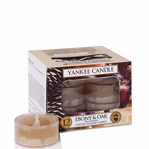 1519672e-Ebony-Oak Yankee Candle Ebony & Oak 12St Teelichte