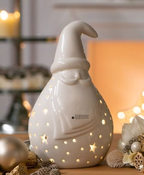 Santa Tinello 18cm LED cremeweiß