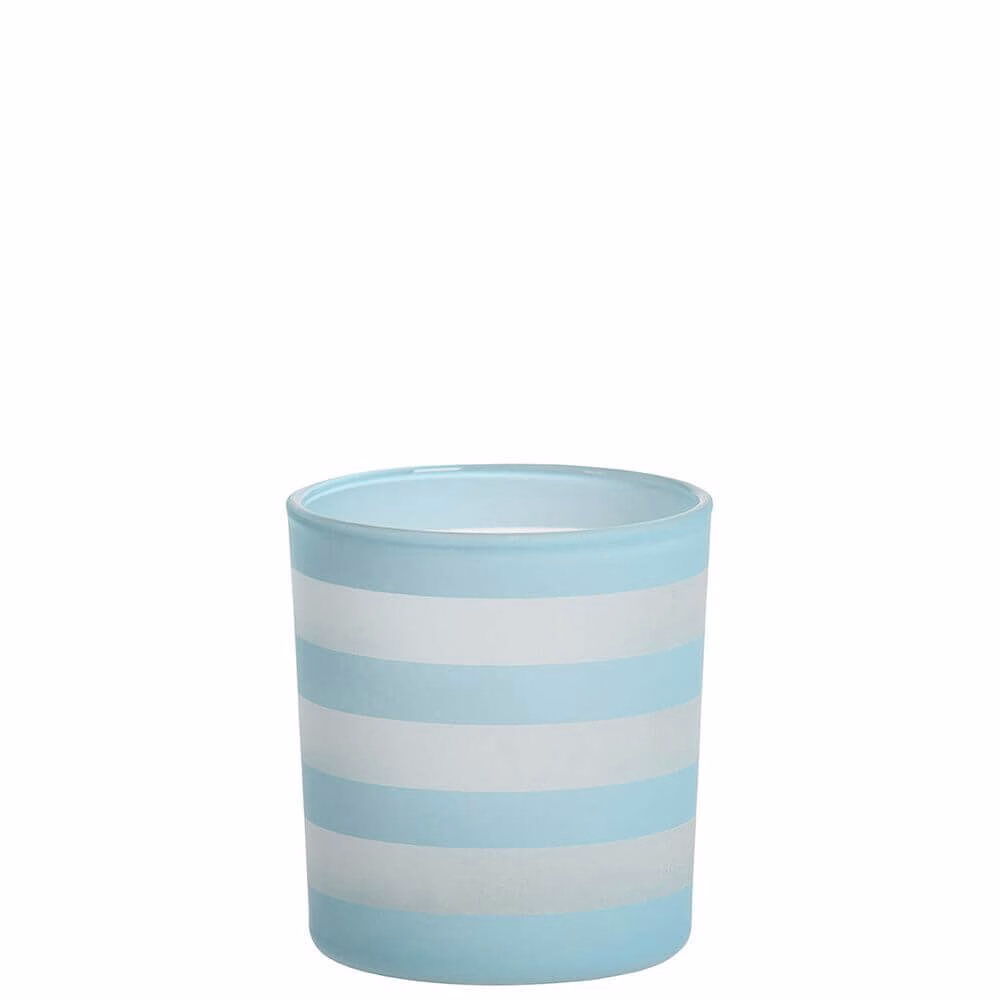 Yankee Candle - Coastal Stripe Teelichthalter hellblau
