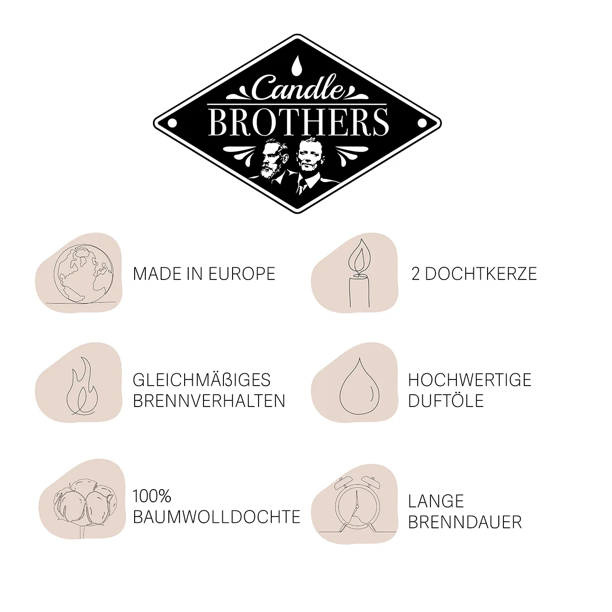 Fresh Cotton 510g Candle Brothers Duftkerze Fresh Cotton 510g Candle Brothers Duftkerze
