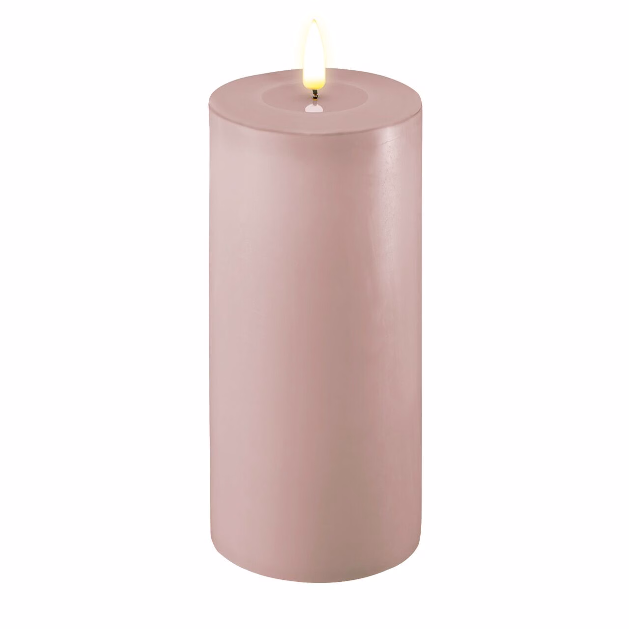 RF-0441 Stumpenkerze LED Rose 10 x 20cm