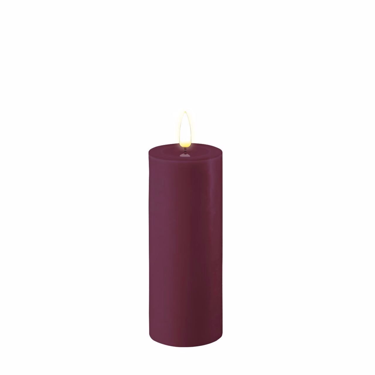 RF-0390 Stumpenkerze LED Violett 5 x 12,5cm