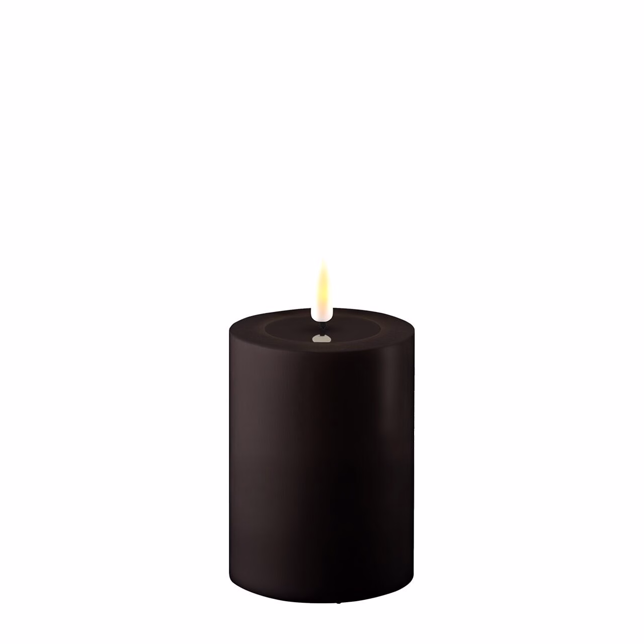 Outdoor Stumpenkerze LED schwarz 7,5 x 10cm
