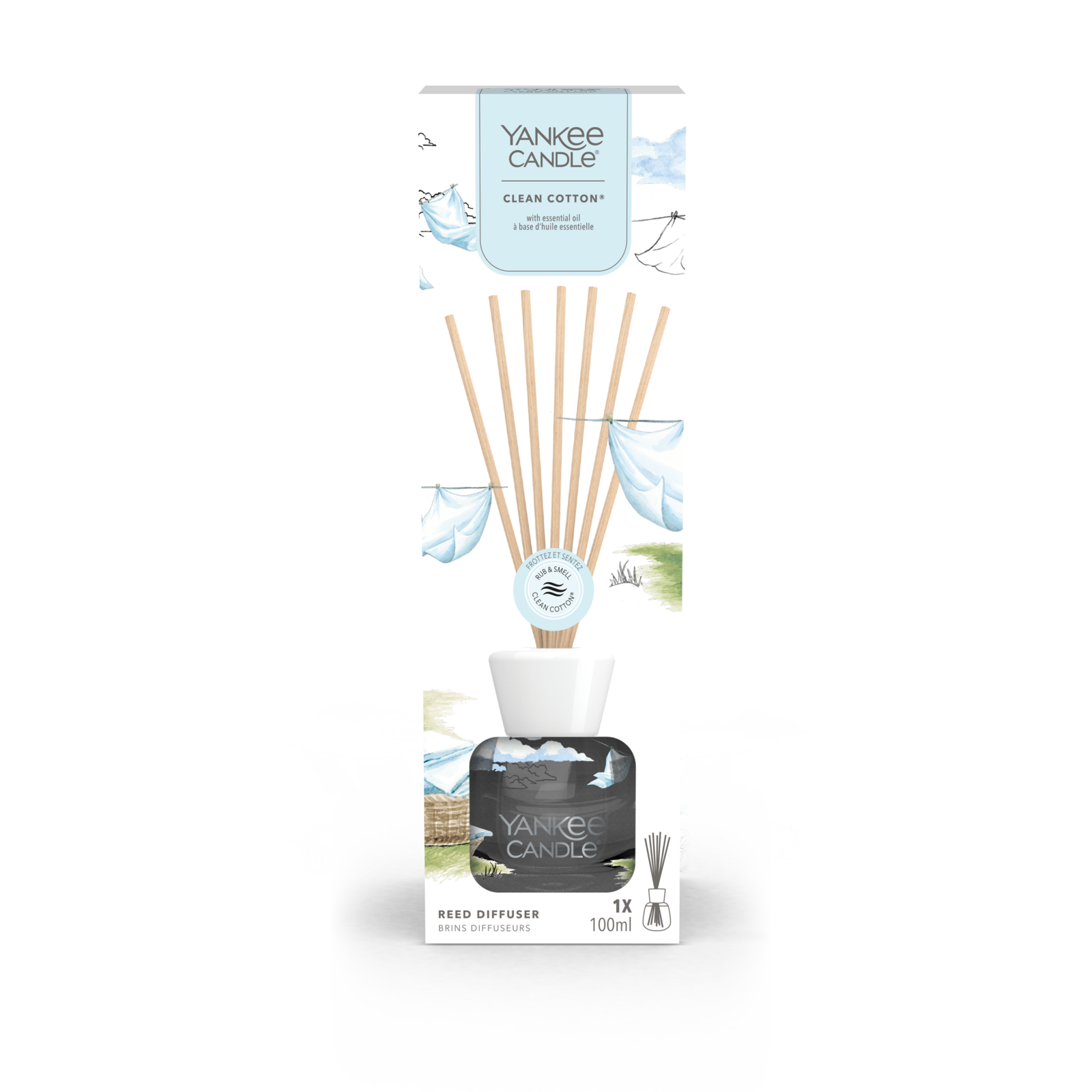 Clean Cotton Signature Reed Diffuser 100ml Clean Cotton Signature Reed Diffuser 100ml