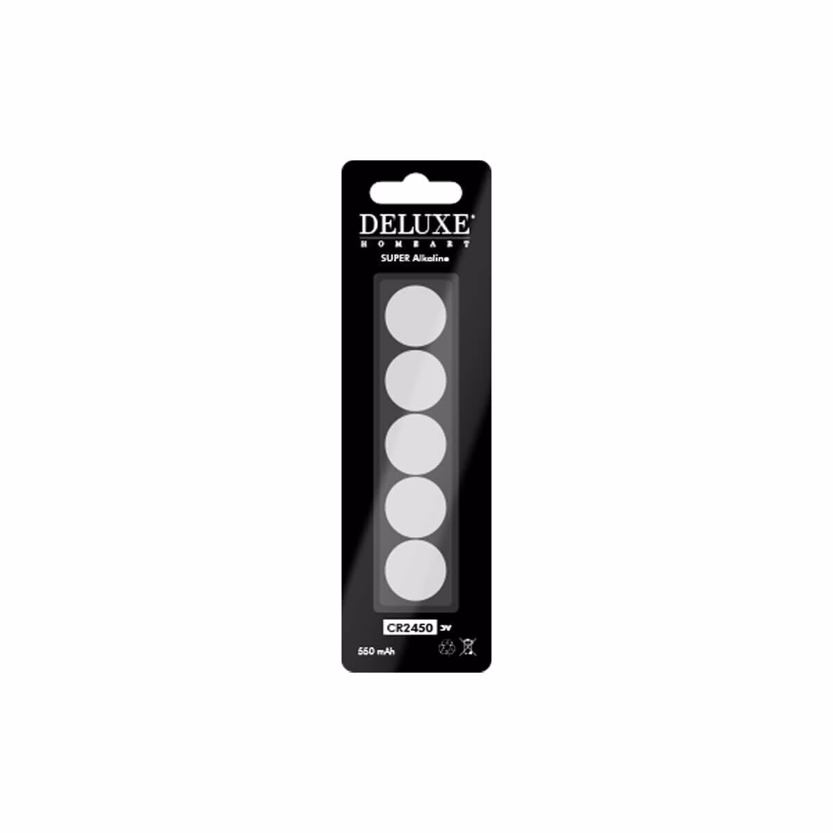 BA-0005 CR2450 Batterie Knopfzelle 5er Pack
