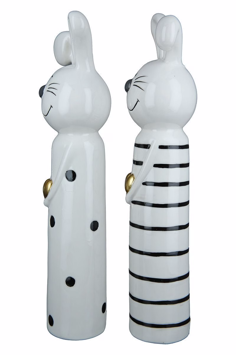 Deko Hase Loving 29cm mit Punkten