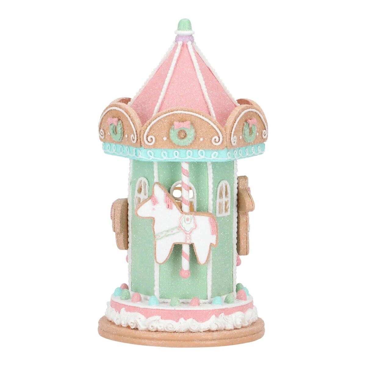 Gingerbread Merry Go Round Karussel Abspielen, Vergnügungspark, Karussell