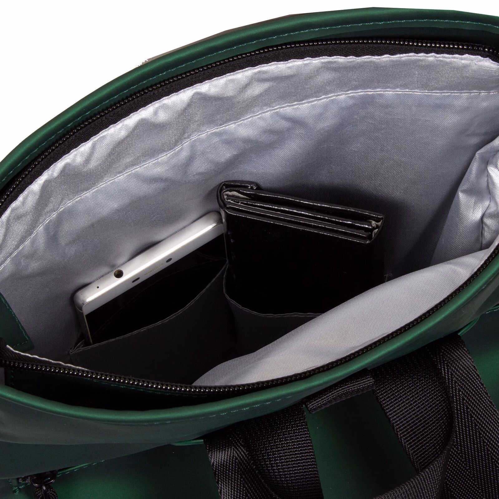 Mart - Los Angeles Rolltop Mini Rucksack grün metallic