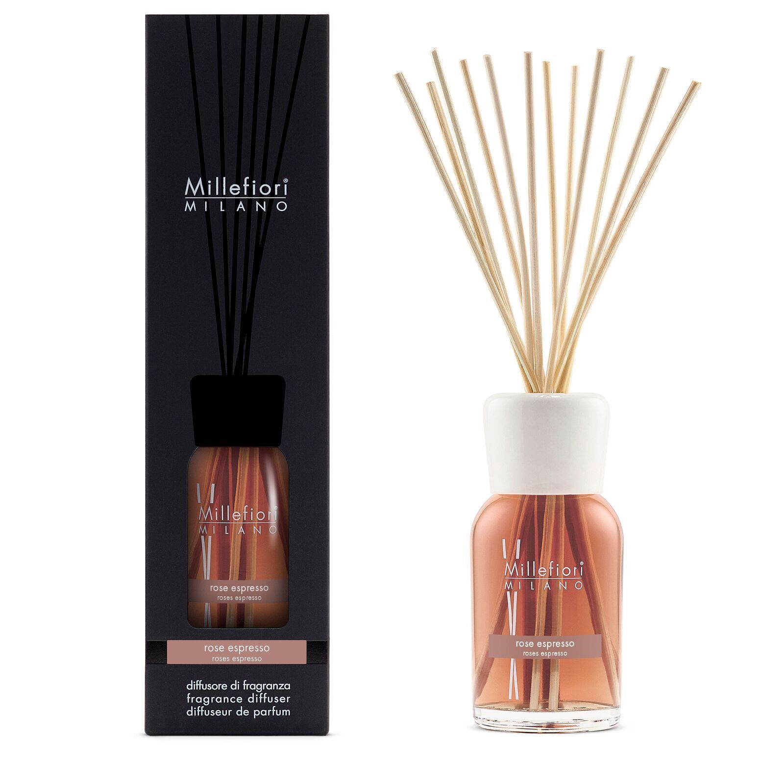 Rose Espresso - Milano Reed Diffuser 500ml Flasche, Kosmetik