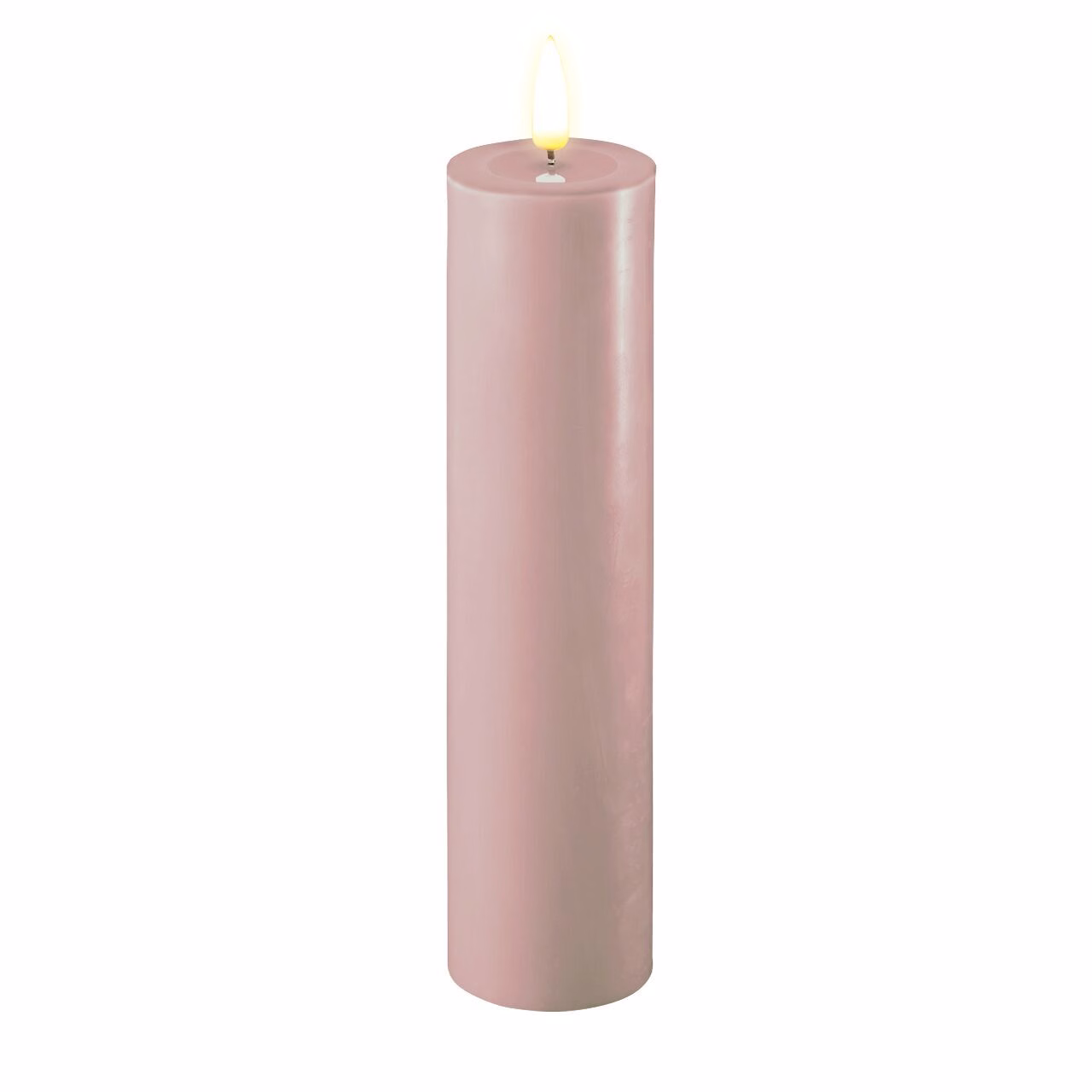 RF-0434 Stumpenkerze LED Rose 5 x 20cm