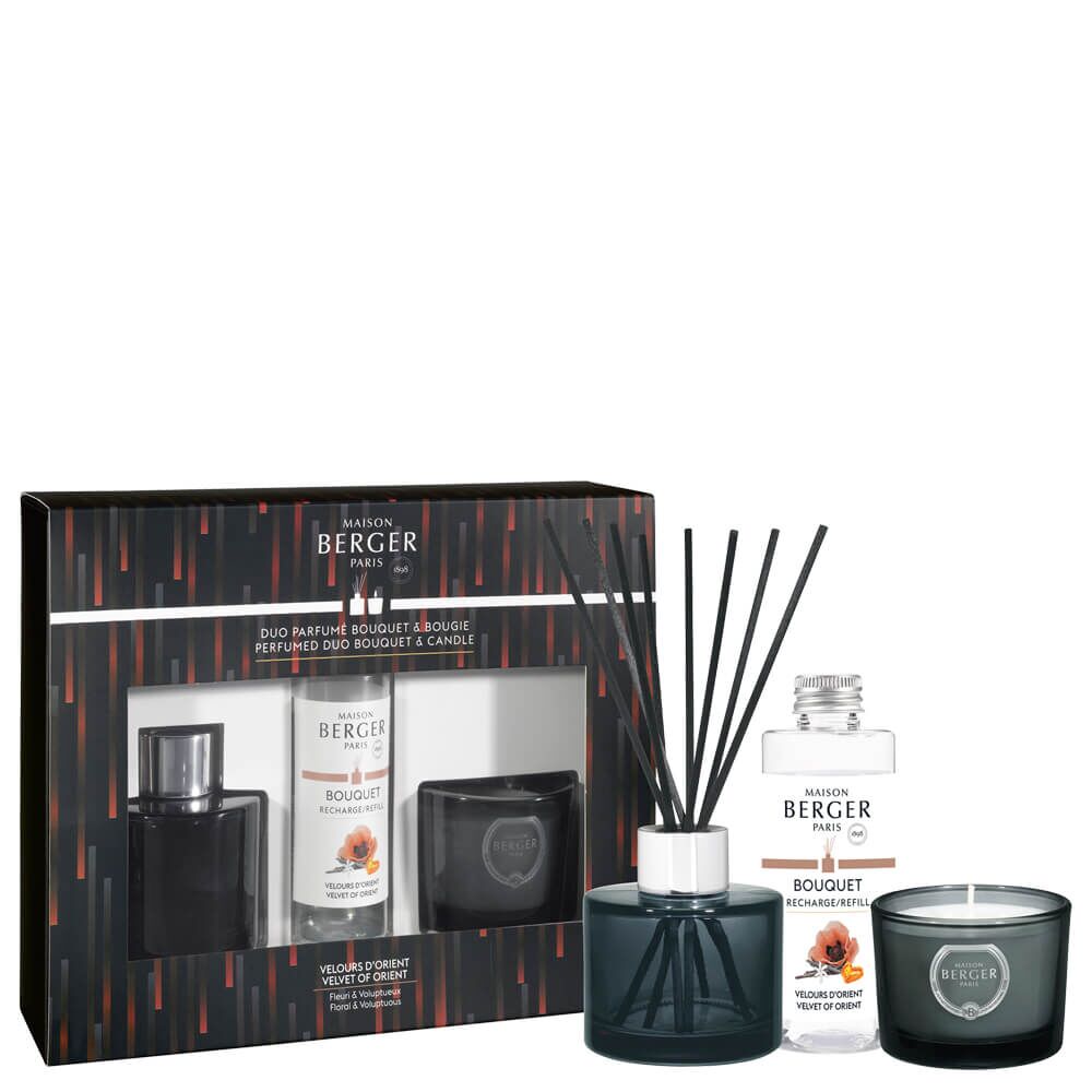 Samt aus dem Orient - Variation Raumduft Set Diffuser + Duftkerze Flasche, Kosmetik, Parfüm