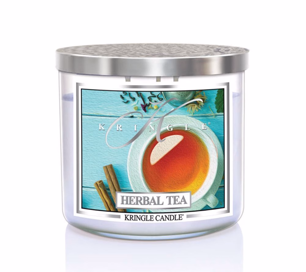 kringle_candle_herbal_tea_silver_lid_american_heritage_13429_1 Herbal Tea 396g Tumbler 3-Docht