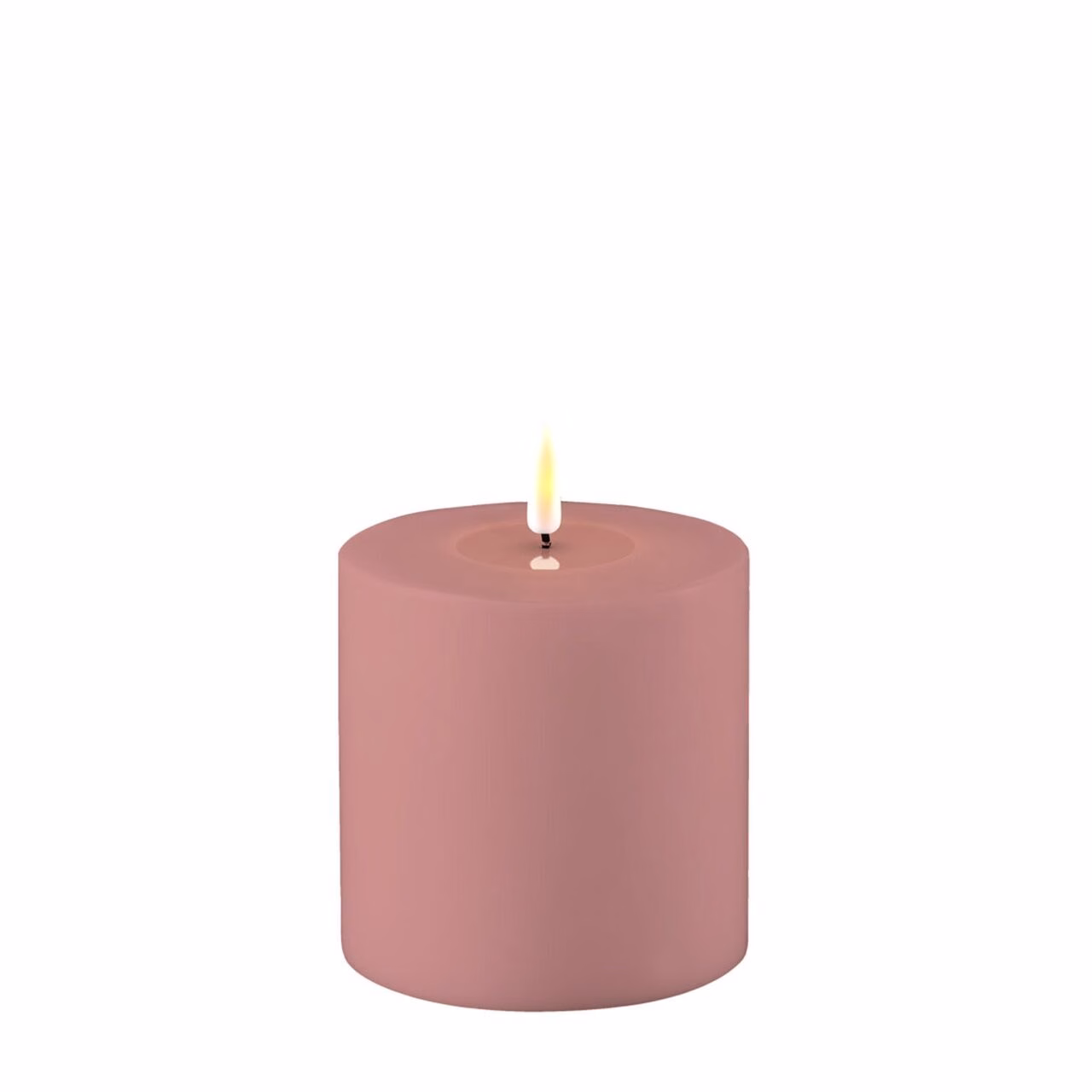 RF-UL-0058 Outdoor Stumpenkerze LED staubiges rosa 10 x 10cm