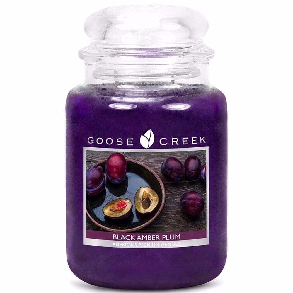 ES26432-Black-Amber-Plum-24oz-Jar Goose Creek Candle Black Amber Plum 680g