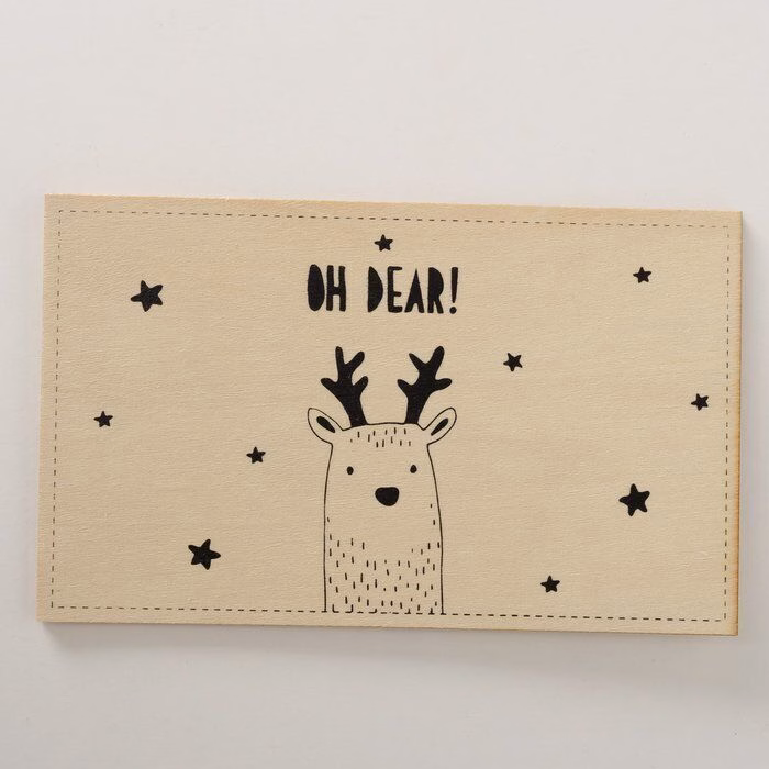 Einzelbild-Ys_Ymk2d-large Holz-Postkarte Oh Dear Variante 2