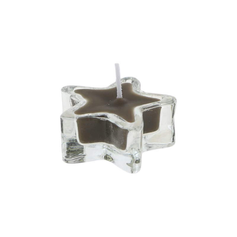 Kerze Stern taupe 6 Stück Kerze Stern taupe 6 Stück