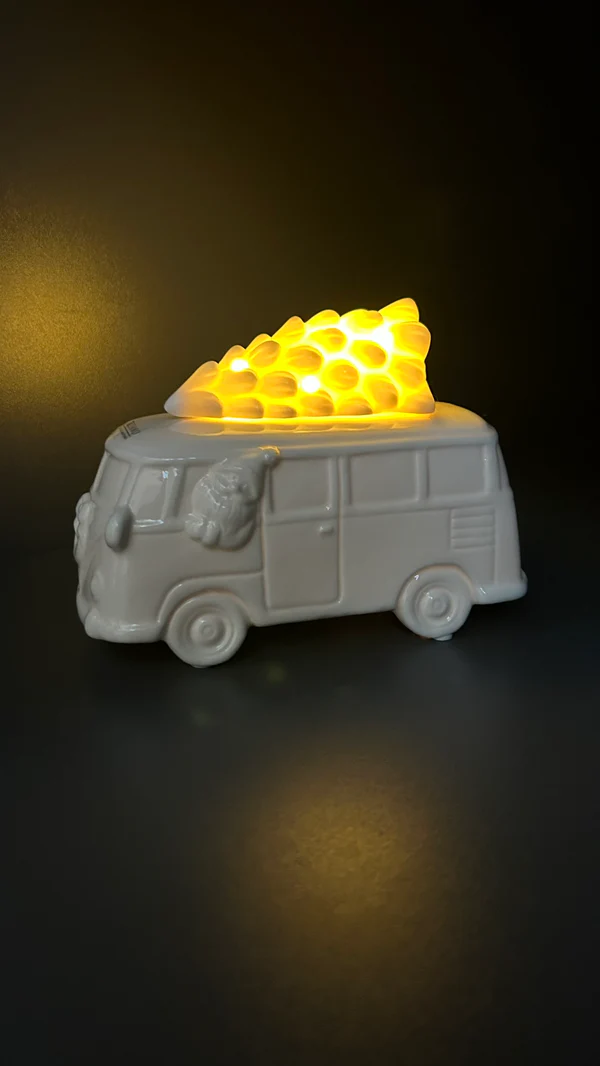 Deko Bus Parco 14,5cm cremeweiß Deko Bus Parco 14,5cm cremeweiß