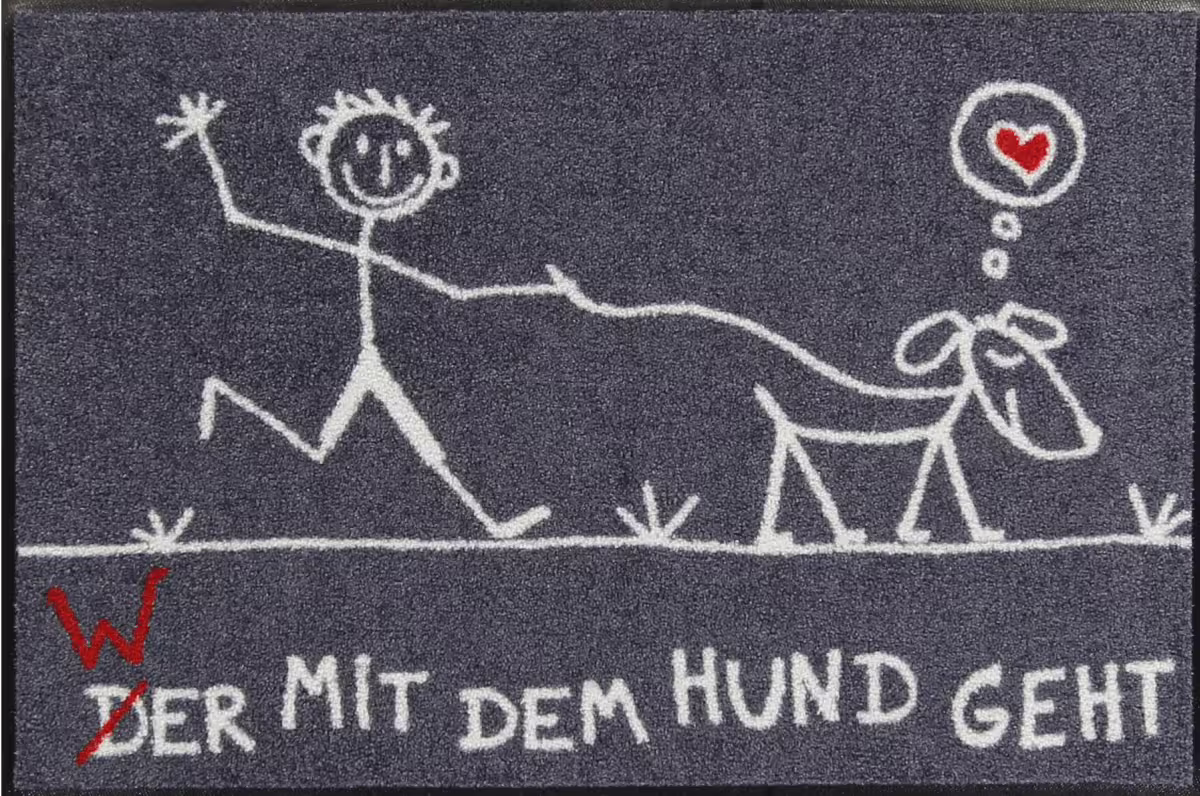 Wohnmatte Go Gassi Go