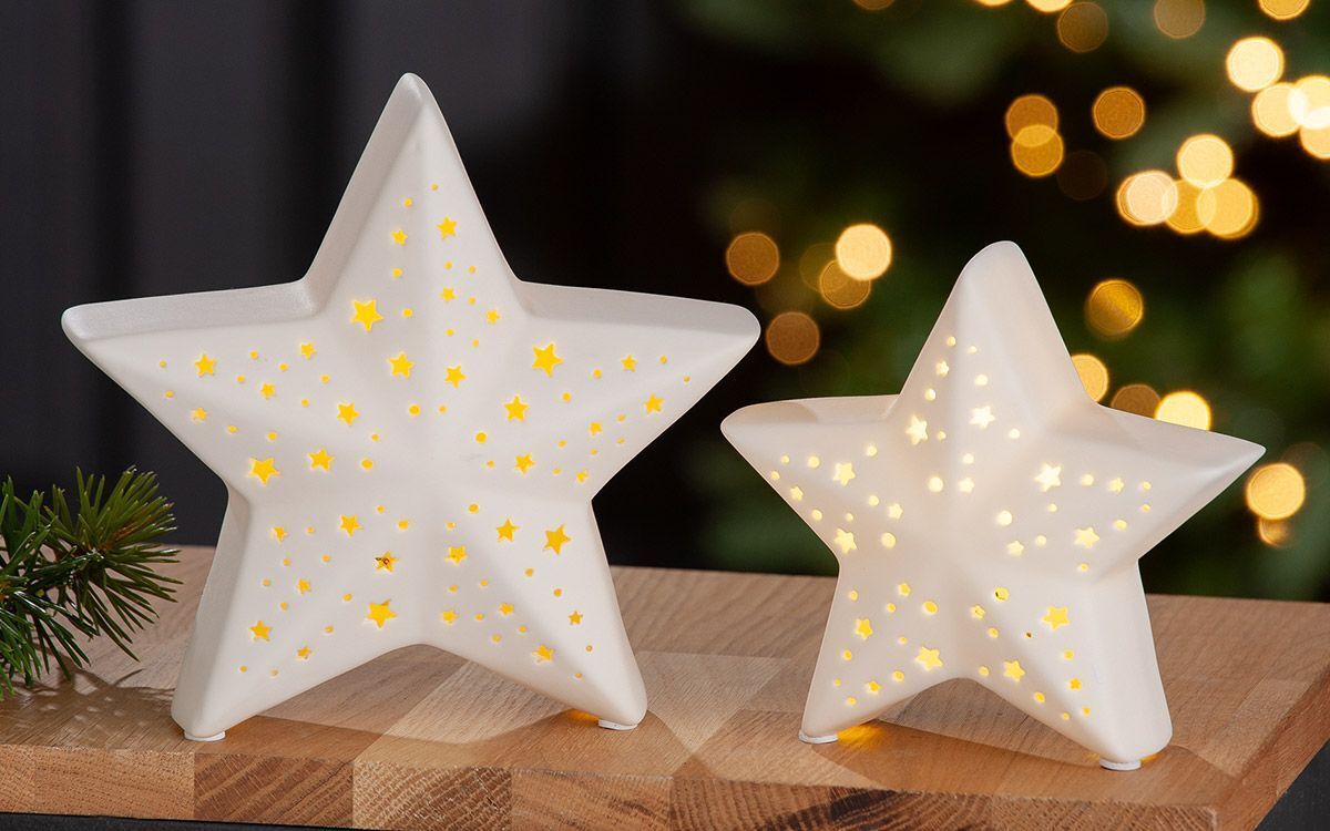 Dekostern Lichterglanz LED weiß 17cm Dekostern Lichterglanz LED weiß 17cm