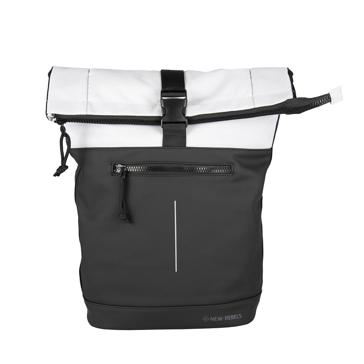 796A2DC03D5011E741A201E5D792F57EDF4D4B74 Backham - New York Rolltop Rucksack hellgrau