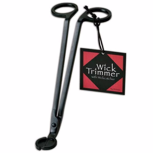 WTBHG_black_trim Dochtschere Schwarz im Geschenkset